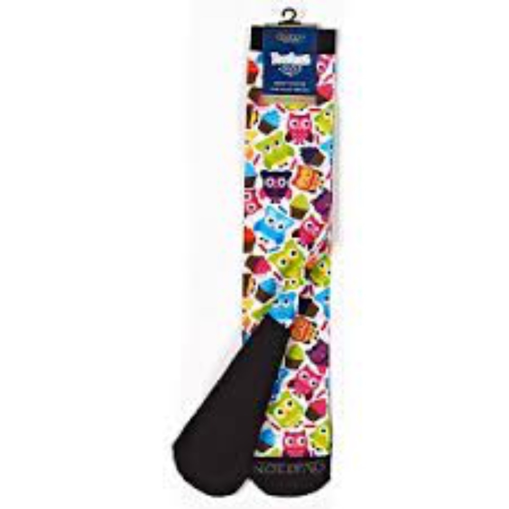 Ovation FootZees  Boot Sock - Owls & Cupcakes